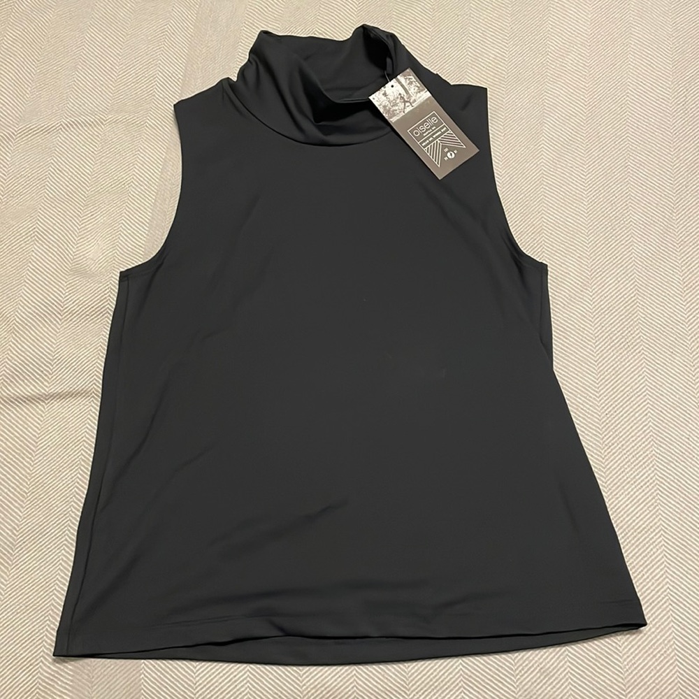 Oiselle Audrey Mock Neck Black NWT